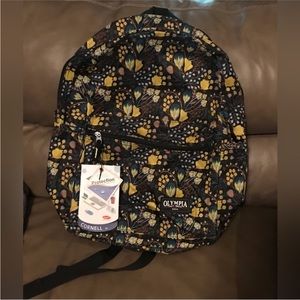 NWT OLYMPIA poppy backpack (fits computer)